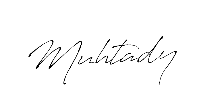 The best way (Antro_Vectra) to make a short signature is to pick only two or three words in your name. The name Muhtady include a total of six letters. For converting this name. Muhtady signature style 6 images and pictures png