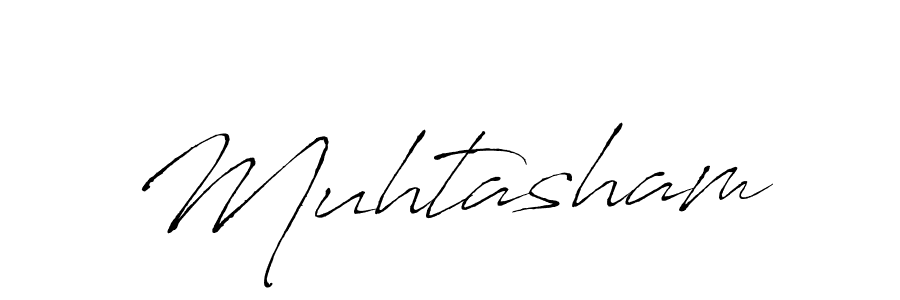 Design your own signature with our free online signature maker. With this signature software, you can create a handwritten (Antro_Vectra) signature for name Muhtasham. Muhtasham signature style 6 images and pictures png