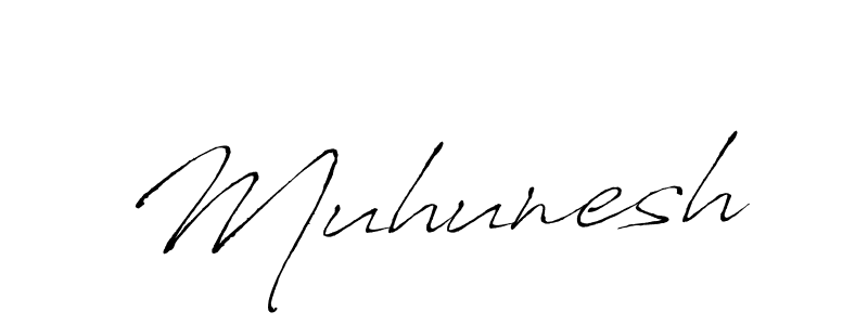 Design your own signature with our free online signature maker. With this signature software, you can create a handwritten (Antro_Vectra) signature for name Muhunesh. Muhunesh signature style 6 images and pictures png