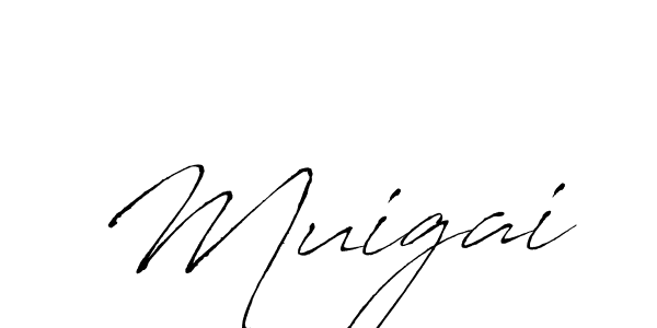 Make a beautiful signature design for name Muigai. With this signature (Antro_Vectra) style, you can create a handwritten signature for free. Muigai signature style 6 images and pictures png