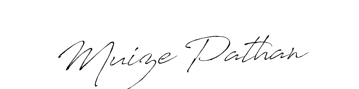 How to make Muize Pathan signature? Antro_Vectra is a professional autograph style. Create handwritten signature for Muize Pathan name. Muize Pathan signature style 6 images and pictures png
