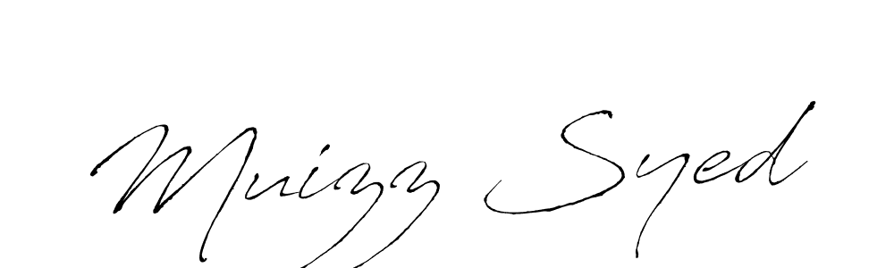 The best way (Antro_Vectra) to make a short signature is to pick only two or three words in your name. The name Muizz Syed include a total of six letters. For converting this name. Muizz Syed signature style 6 images and pictures png