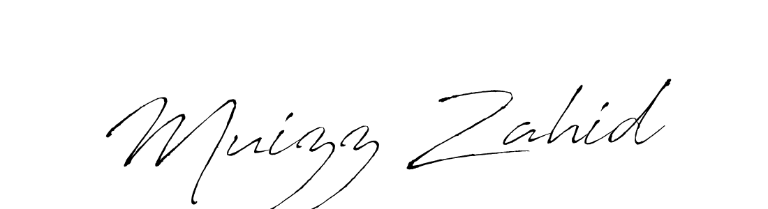 Also we have Muizz Zahid name is the best signature style. Create professional handwritten signature collection using Antro_Vectra autograph style. Muizz Zahid signature style 6 images and pictures png