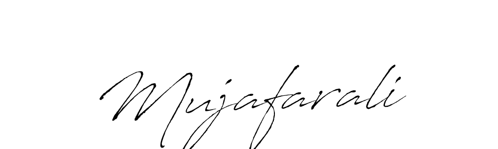 Make a beautiful signature design for name Mujafarali. With this signature (Antro_Vectra) style, you can create a handwritten signature for free. Mujafarali signature style 6 images and pictures png