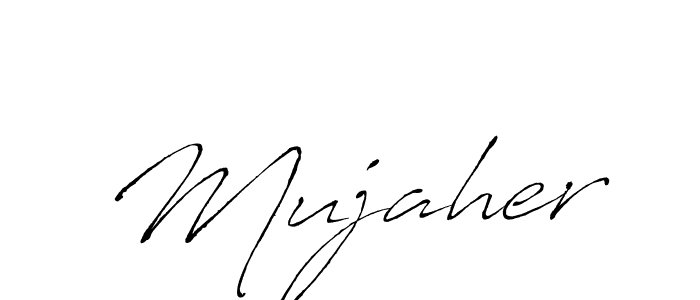 Mujaher stylish signature style. Best Handwritten Sign (Antro_Vectra) for my name. Handwritten Signature Collection Ideas for my name Mujaher. Mujaher signature style 6 images and pictures png