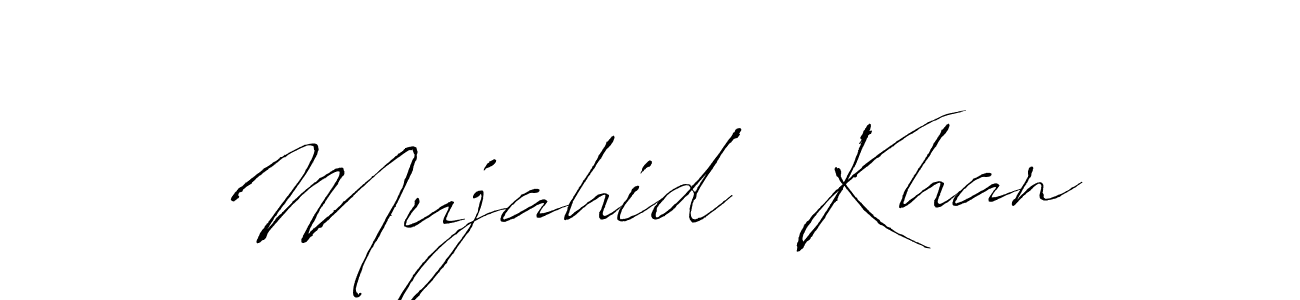 Use a signature maker to create a handwritten signature online. With this signature software, you can design (Antro_Vectra) your own signature for name Mujahid  Khan. Mujahid  Khan signature style 6 images and pictures png