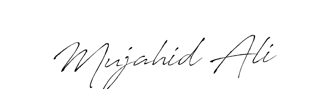 Design your own signature with our free online signature maker. With this signature software, you can create a handwritten (Antro_Vectra) signature for name Mujahid Ali. Mujahid Ali signature style 6 images and pictures png