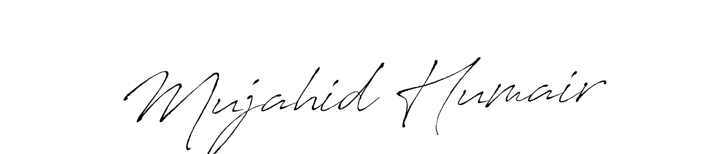 Antro_Vectra is a professional signature style that is perfect for those who want to add a touch of class to their signature. It is also a great choice for those who want to make their signature more unique. Get Mujahid Humair name to fancy signature for free. Mujahid Humair signature style 6 images and pictures png