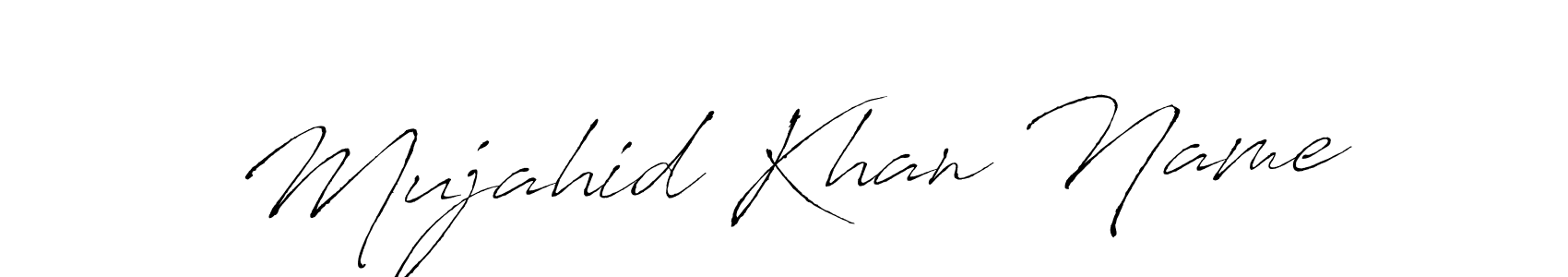 Also we have Mujahid Khan Name name is the best signature style. Create professional handwritten signature collection using Antro_Vectra autograph style. Mujahid Khan Name signature style 6 images and pictures png