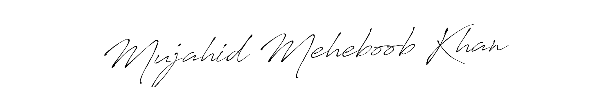 Design your own signature with our free online signature maker. With this signature software, you can create a handwritten (Antro_Vectra) signature for name Mujahid Meheboob Khan. Mujahid Meheboob Khan signature style 6 images and pictures png