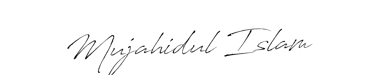 Create a beautiful signature design for name Mujahidul Islam. With this signature (Antro_Vectra) fonts, you can make a handwritten signature for free. Mujahidul Islam signature style 6 images and pictures png