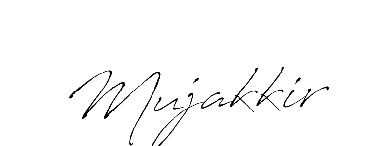 Create a beautiful signature design for name Mujakkir. With this signature (Antro_Vectra) fonts, you can make a handwritten signature for free. Mujakkir signature style 6 images and pictures png