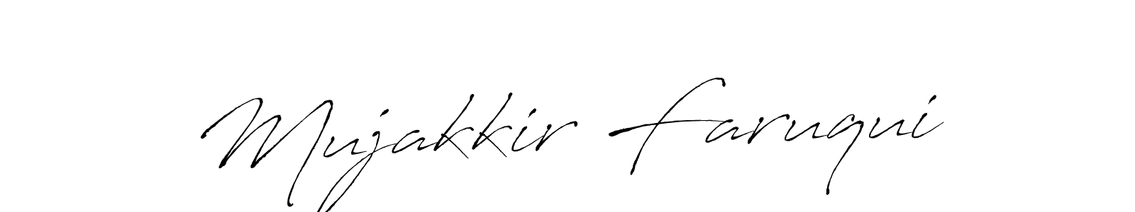 Make a beautiful signature design for name Mujakkir Faruqui. With this signature (Antro_Vectra) style, you can create a handwritten signature for free. Mujakkir Faruqui signature style 6 images and pictures png