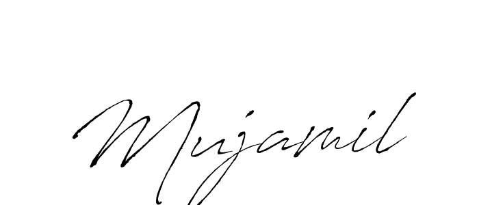 if you are searching for the best signature style for your name Mujamil. so please give up your signature search. here we have designed multiple signature styles  using Antro_Vectra. Mujamil signature style 6 images and pictures png