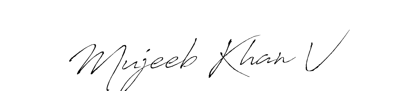 Similarly Antro_Vectra is the best handwritten signature design. Signature creator online .You can use it as an online autograph creator for name Mujeeb Khan V. Mujeeb Khan V signature style 6 images and pictures png