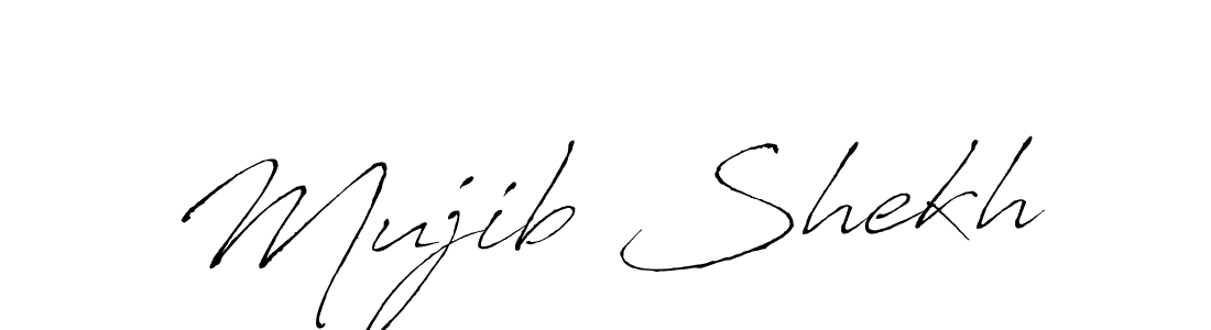 Use a signature maker to create a handwritten signature online. With this signature software, you can design (Antro_Vectra) your own signature for name Mujib Shekh. Mujib Shekh signature style 6 images and pictures png