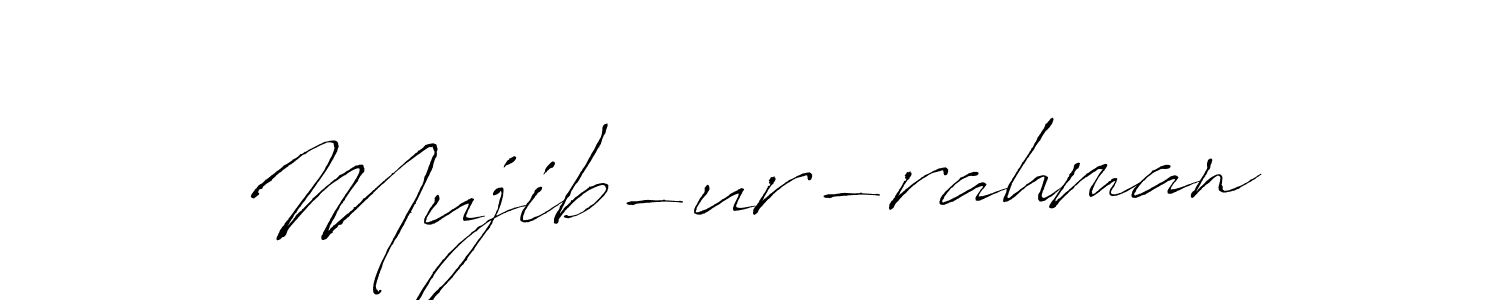 How to make Mujib-ur-rahman name signature. Use Antro_Vectra style for creating short signs online. This is the latest handwritten sign. Mujib-ur-rahman signature style 6 images and pictures png
