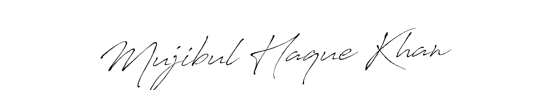 Antro_Vectra is a professional signature style that is perfect for those who want to add a touch of class to their signature. It is also a great choice for those who want to make their signature more unique. Get Mujibul Haque Khan name to fancy signature for free. Mujibul Haque Khan signature style 6 images and pictures png