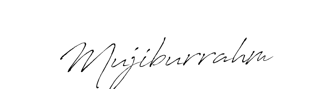 How to make Mujiburrahm signature? Antro_Vectra is a professional autograph style. Create handwritten signature for Mujiburrahm name. Mujiburrahm signature style 6 images and pictures png