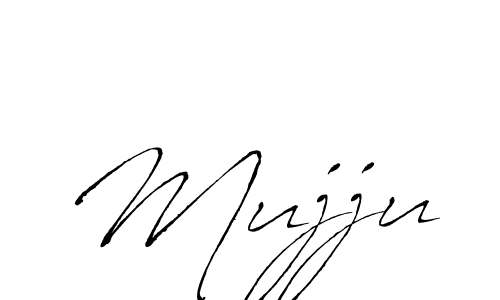 Make a beautiful signature design for name Mujju. With this signature (Antro_Vectra) style, you can create a handwritten signature for free. Mujju signature style 6 images and pictures png