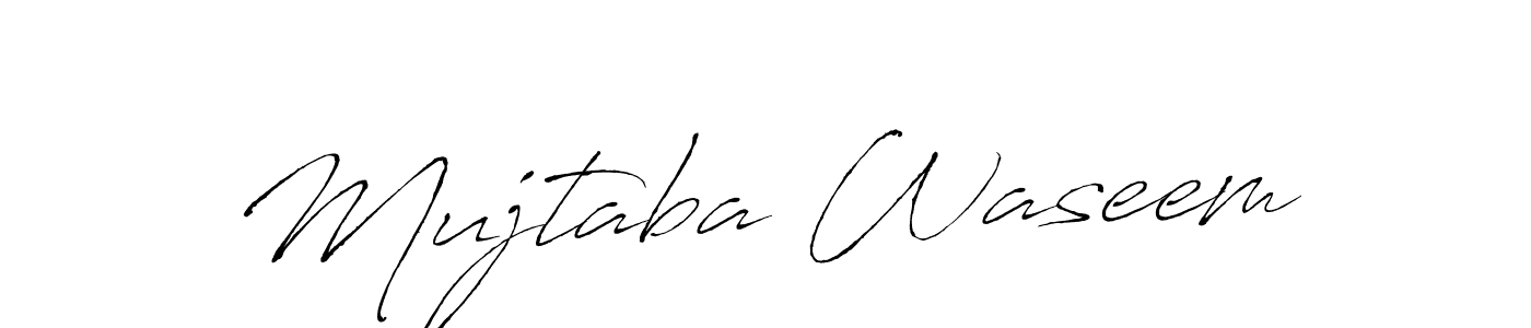 How to make Mujtaba Waseem signature? Antro_Vectra is a professional autograph style. Create handwritten signature for Mujtaba Waseem name. Mujtaba Waseem signature style 6 images and pictures png