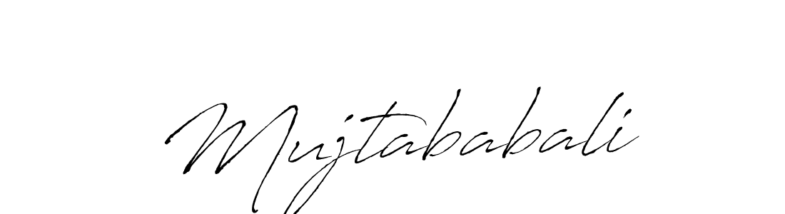 Create a beautiful signature design for name Mujtababali. With this signature (Antro_Vectra) fonts, you can make a handwritten signature for free. Mujtababali signature style 6 images and pictures png