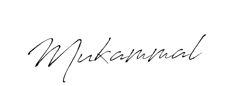 How to make Mukammal signature? Antro_Vectra is a professional autograph style. Create handwritten signature for Mukammal name. Mukammal signature style 6 images and pictures png