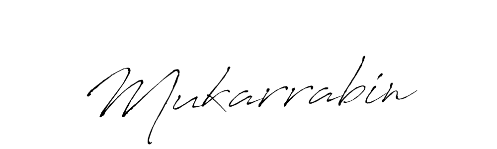 Mukarrabin stylish signature style. Best Handwritten Sign (Antro_Vectra) for my name. Handwritten Signature Collection Ideas for my name Mukarrabin. Mukarrabin signature style 6 images and pictures png