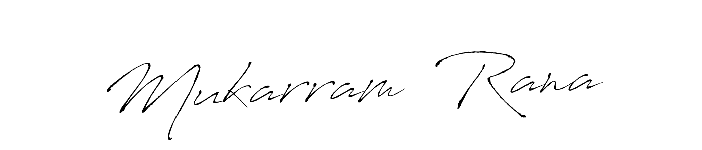 Design your own signature with our free online signature maker. With this signature software, you can create a handwritten (Antro_Vectra) signature for name Mukarram  Rana. Mukarram  Rana signature style 6 images and pictures png