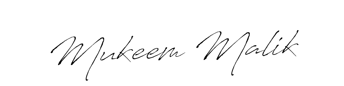 How to make Mukeem Malik name signature. Use Antro_Vectra style for creating short signs online. This is the latest handwritten sign. Mukeem Malik signature style 6 images and pictures png