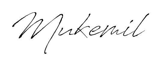 Create an unforgettable impression when signing with Mukemil name styled in Antro_Vectra typography. 100% free online generator. Mukemil signature style 6 images and pictures png