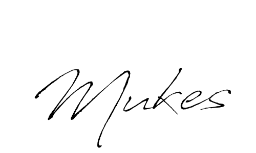 Create a beautiful signature design for name Mukes. With this signature (Antro_Vectra) fonts, you can make a handwritten signature for free. Mukes signature style 6 images and pictures png