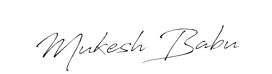 How to make Mukesh Babu signature? Antro_Vectra is a professional autograph style. Create handwritten signature for Mukesh Babu name. Mukesh Babu signature style 6 images and pictures png