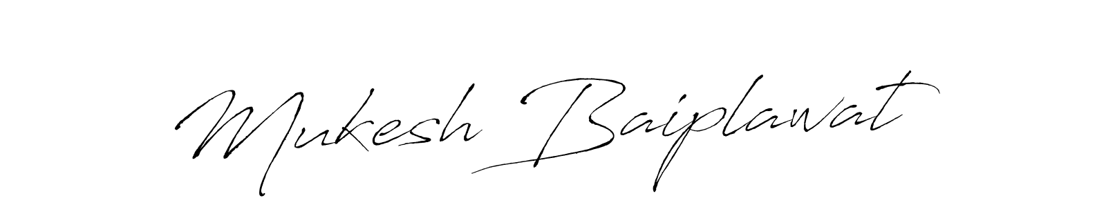Use a signature maker to create a handwritten signature online. With this signature software, you can design (Antro_Vectra) your own signature for name Mukesh Baiplawat. Mukesh Baiplawat signature style 6 images and pictures png