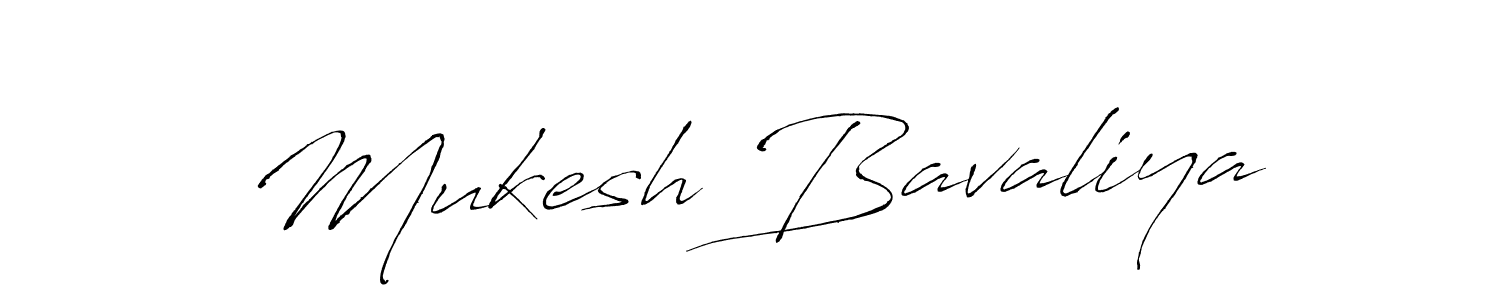 Make a beautiful signature design for name Mukesh Bavaliya. With this signature (Antro_Vectra) style, you can create a handwritten signature for free. Mukesh Bavaliya signature style 6 images and pictures png