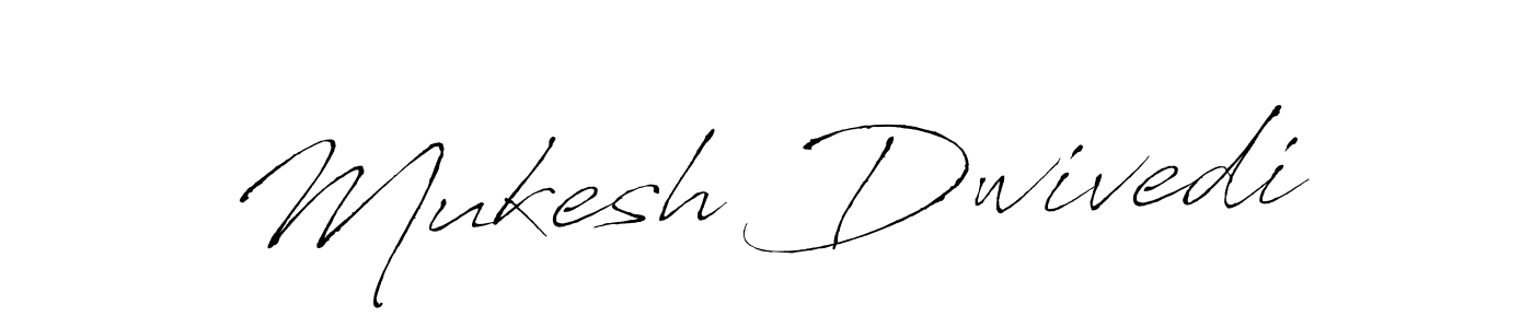 Make a beautiful signature design for name Mukesh Dwivedi. With this signature (Antro_Vectra) style, you can create a handwritten signature for free. Mukesh Dwivedi signature style 6 images and pictures png