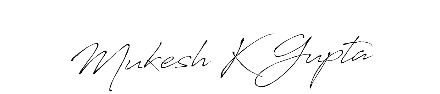 Antro_Vectra is a professional signature style that is perfect for those who want to add a touch of class to their signature. It is also a great choice for those who want to make their signature more unique. Get Mukesh K Gupta name to fancy signature for free. Mukesh K Gupta signature style 6 images and pictures png