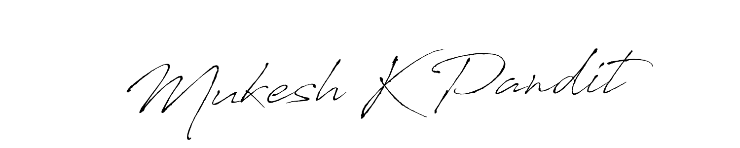 Use a signature maker to create a handwritten signature online. With this signature software, you can design (Antro_Vectra) your own signature for name Mukesh K Pandit. Mukesh K Pandit signature style 6 images and pictures png