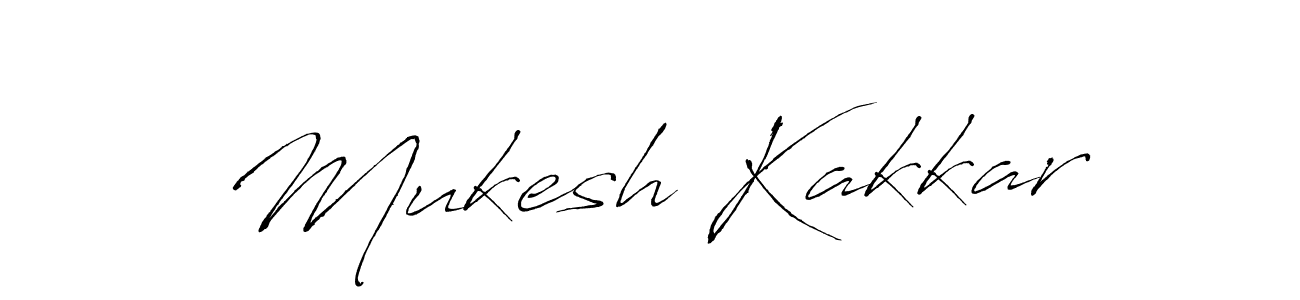 Make a beautiful signature design for name Mukesh Kakkar. With this signature (Antro_Vectra) style, you can create a handwritten signature for free. Mukesh Kakkar signature style 6 images and pictures png