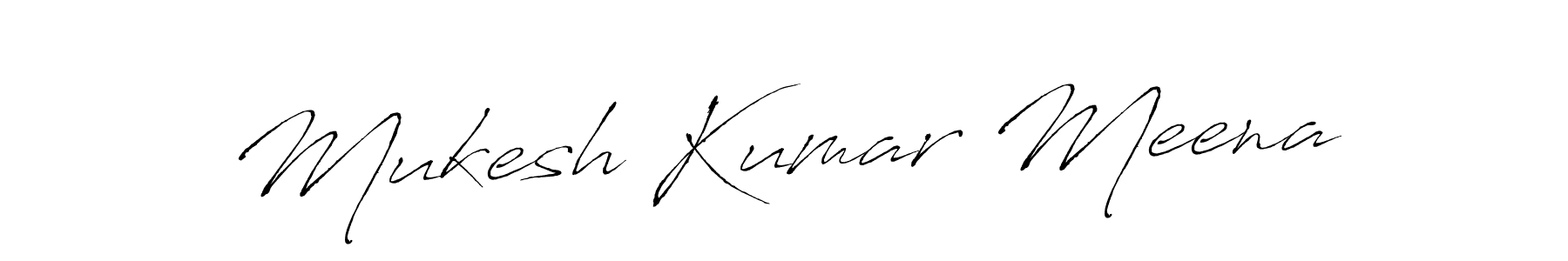 Make a beautiful signature design for name Mukesh Kumar Meena. With this signature (Antro_Vectra) style, you can create a handwritten signature for free. Mukesh Kumar Meena signature style 6 images and pictures png
