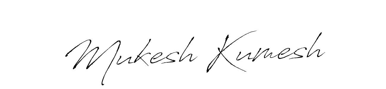 Antro_Vectra is a professional signature style that is perfect for those who want to add a touch of class to their signature. It is also a great choice for those who want to make their signature more unique. Get Mukesh Kumesh name to fancy signature for free. Mukesh Kumesh signature style 6 images and pictures png