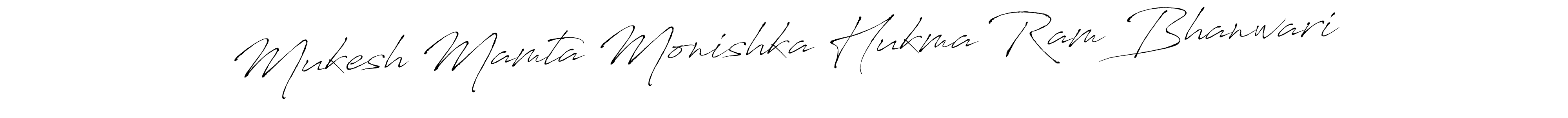Make a beautiful signature design for name Mukesh Mamta Monishka Hukma Ram Bhanwari. Use this online signature maker to create a handwritten signature for free. Mukesh Mamta Monishka Hukma Ram Bhanwari signature style 6 images and pictures png