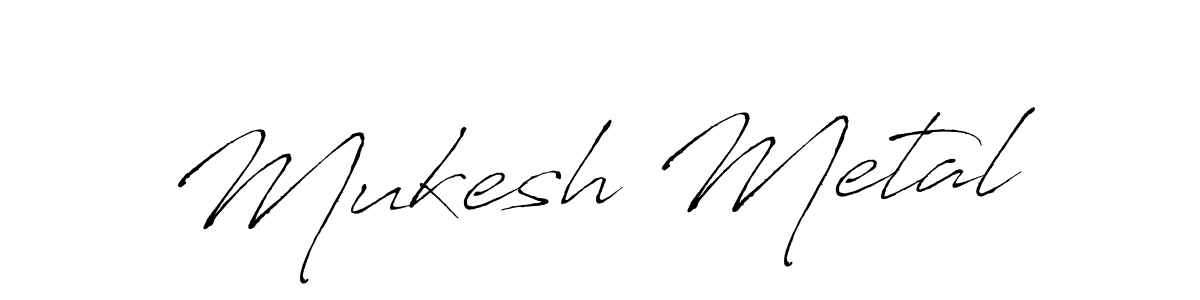 How to make Mukesh Metal signature? Antro_Vectra is a professional autograph style. Create handwritten signature for Mukesh Metal name. Mukesh Metal signature style 6 images and pictures png