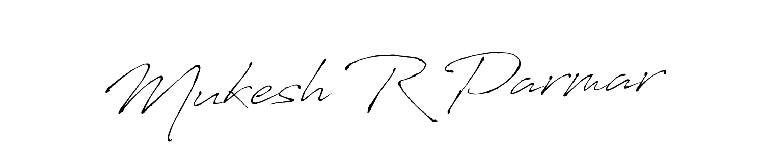 How to make Mukesh R Parmar signature? Antro_Vectra is a professional autograph style. Create handwritten signature for Mukesh R Parmar name. Mukesh R Parmar signature style 6 images and pictures png