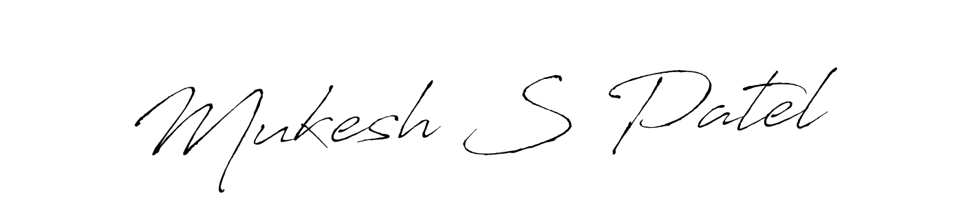 Also we have Mukesh S Patel name is the best signature style. Create professional handwritten signature collection using Antro_Vectra autograph style. Mukesh S Patel signature style 6 images and pictures png