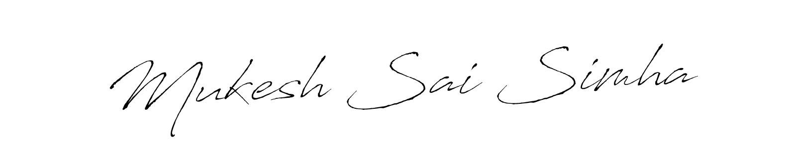 You can use this online signature creator to create a handwritten signature for the name Mukesh Sai Simha. This is the best online autograph maker. Mukesh Sai Simha signature style 6 images and pictures png