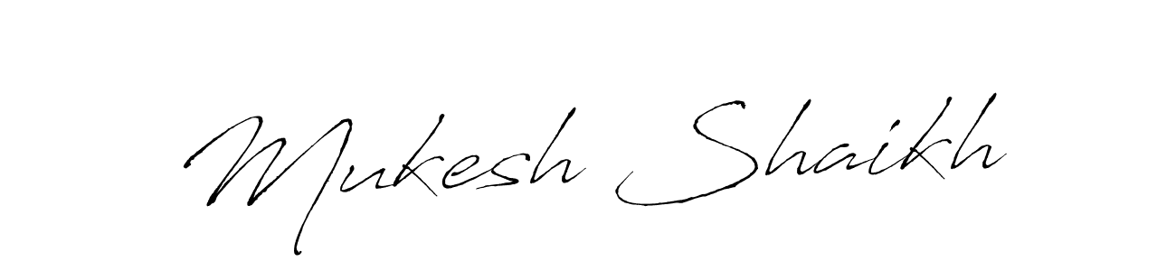 if you are searching for the best signature style for your name Mukesh Shaikh. so please give up your signature search. here we have designed multiple signature styles  using Antro_Vectra. Mukesh Shaikh signature style 6 images and pictures png