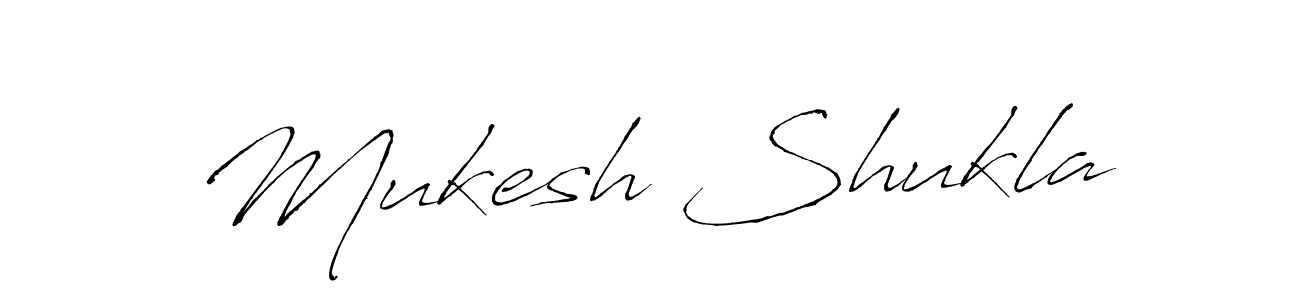 Create a beautiful signature design for name Mukesh Shukla. With this signature (Antro_Vectra) fonts, you can make a handwritten signature for free. Mukesh Shukla signature style 6 images and pictures png