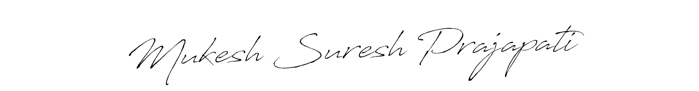Design your own signature with our free online signature maker. With this signature software, you can create a handwritten (Antro_Vectra) signature for name Mukesh Suresh Prajapati. Mukesh Suresh Prajapati signature style 6 images and pictures png
