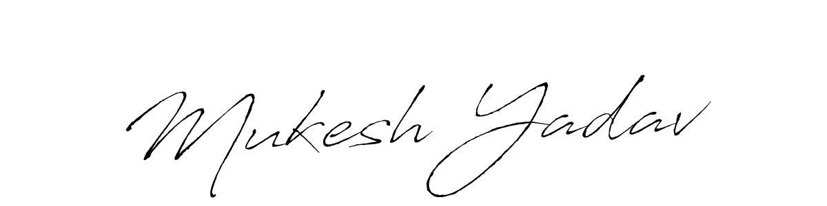 Create a beautiful signature design for name Mukesh Yadav. With this signature (Antro_Vectra) fonts, you can make a handwritten signature for free. Mukesh Yadav signature style 6 images and pictures png